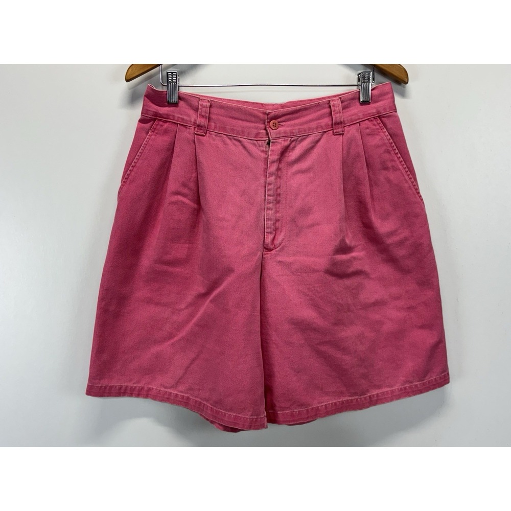 Vintage Ralph Lauren Country Women's Pink Shorts High Waist Wide Leg 12 30"waist